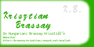 krisztian brassay business card